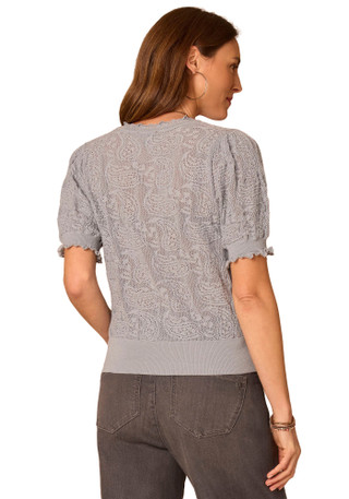 Thumbnail 4: Democracy Women's Paisley Jacquard Sweater 