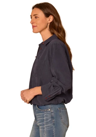 Thumbnail 2: Democracy Women's 3Q Bubble Hem Woven Top 