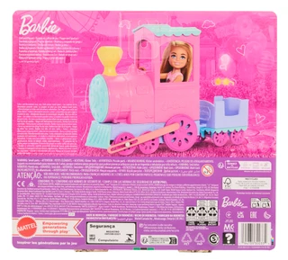 Thumbnail 2: Mattel Barbie Day At The Fair Play Set with Chelsea Carnival Train 