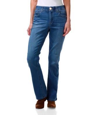 Thumbnail 1: Democracy Women's Mid Rise Straight Leg Jeans 