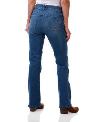 Thumbnail 2: Democracy Women's Mid Rise Straight Leg Jeans 