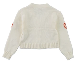 Thumbnail 2: Magical Season Little Girls Long Sleeve Pumpkin Embroidered Cardigan  