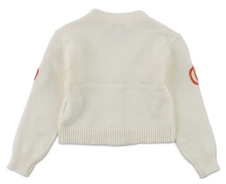 Thumbnail 2: Magical Season Big Girls Long Sleeve Pumpkin Embroidered Cardigan 