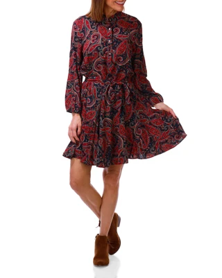 Thumbnail 1: Nautica Women's 3/4 Sleeve Printed Casual Dress 