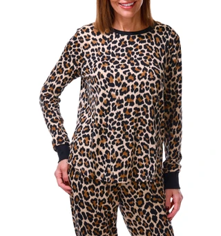 Thumbnail 4: KATE SPADE Women's 2 Pc Animal Print Pajama Pants Set 