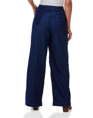 Thumbnail 2: Nanette Lepore Women's High Rise Wide Leg Seamed Jeans  
