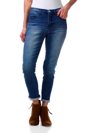 Thumbnail 1: Angels Women's Mid Rise Slim Fit Jeans 