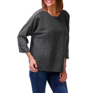 Thumbnail 1: Parallel Skies Women's Studded 3/4 Sleeve Knit Top 