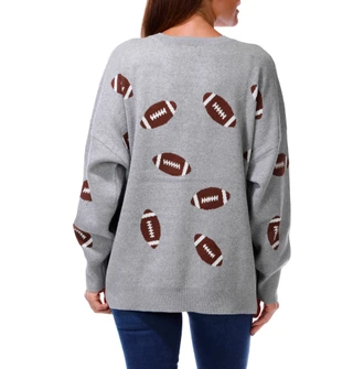 Thumbnail 2: Cece Women's Printed Crew Neck Pullover Sweater 