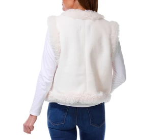 Thumbnail 2: Jessica Simpson Women's Sherpa Trim Open Front Vest  