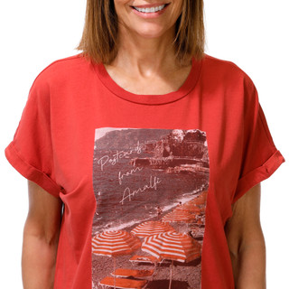 Thumbnail 2: CITY BLUES Women's Short Sleeve Graphic Cuffed Tee 