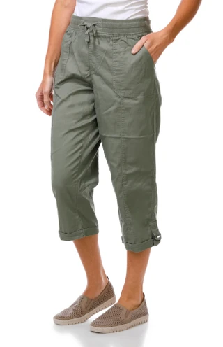 Thumbnail 1: Dash Women's 22in Twill Utility Stretch Capris  