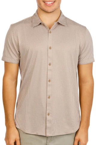 Thumbnail 1: Kenneth Cole Men's Button Up Plaid Collared Shirt  