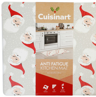 Thumbnail 2: CUISINART 20x39 Christmas Santa Anti-Fatigue Kitchen Mat 