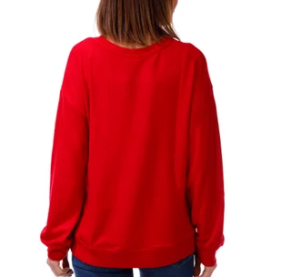 Thumbnail 2: Magical Season Women's Christmas Embroidered Hacci Top w/ Pearls 
