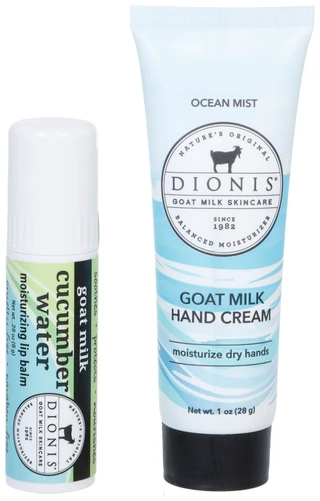 Thumbnail 2: Dionis 2 Pk Goat Milk Skincare Lip Balm And Hand Cream Set  