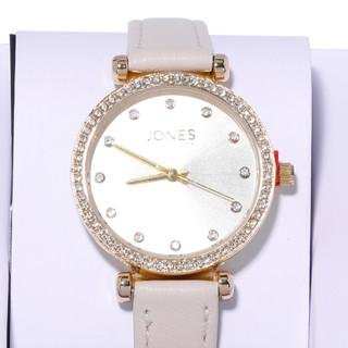 Thumbnail 2: JONES NEW YORK Women's Wrist Watch w/ Crystal Digits & Leather Straps  