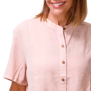 Thumbnail 3: Sanctuary Women's Short Sleeve Button Front Tencel Twist Top 