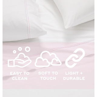Thumbnail 10: SCOUT  Pick Stitch 100% Cotton Percale Highlight Hem Sheet Sets 
