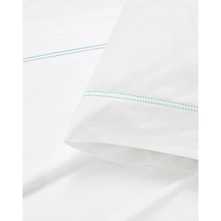 Thumbnail 15: SCOUT  Pick Stitch 100% Cotton Percale Highlight Hem Sheet Sets 