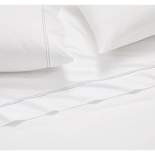 Thumbnail 21: SCOUT  Pick Stitch 100% Cotton Percale Highlight Hem Sheet Sets 