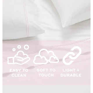 Thumbnail 30: SCOUT  Pick Stitch 100% Cotton Percale Highlight Hem Sheet Sets 