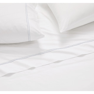 Thumbnail 29: SCOUT  Pick Stitch 100% Cotton Percale Highlight Hem Sheet Sets 
