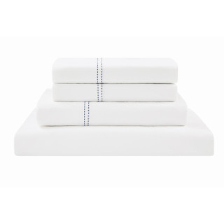 Thumbnail 33: SCOUT  Pick Stitch 100% Cotton Percale Highlight Hem Sheet Sets 