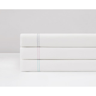 Thumbnail 43: SCOUT  Pick Stitch 100% Cotton Percale Highlight Hem Sheet Sets 