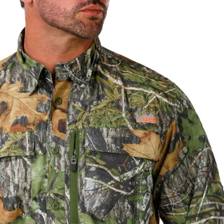 Thumbnail 3: Mossy Oak Men's Long Sleeve Camo Guide Shirt  