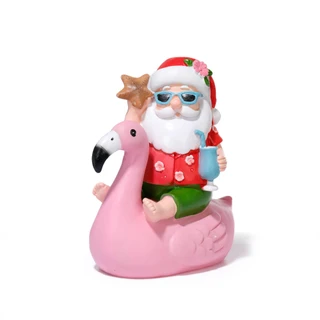 Thumbnail 1: Magical Season 10 in Coastal Christmas Santa in Flamingo Floaty Decor 