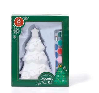 Thumbnail 1: . 8 Pc Paint Your Own Christmas Tree Kit 