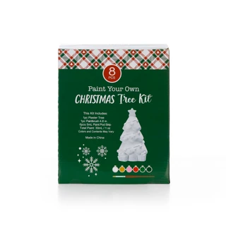 Thumbnail 2: . 8 Pc Paint Your Own Christmas Tree Kit 