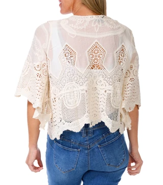 Thumbnail 2: Liv Women's Crochet Overlay Top  
