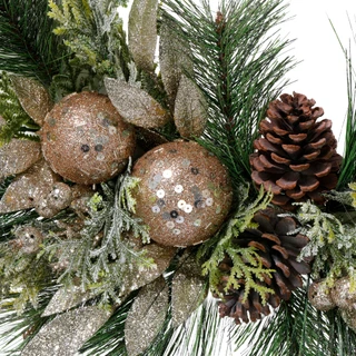 Thumbnail 2: . 19 in Shimmer Pine Fur Wreath  