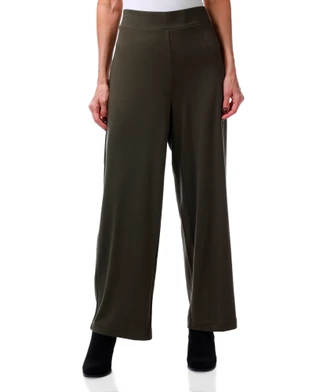 Thumbnail 2: JONES NEW YORK Women's 2 Pc Quarter Zip Top & Wide Leg Pants Set 