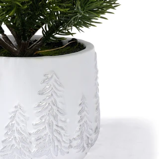 Thumbnail 2: . Christmas Pine in Tree Decorated Pot 