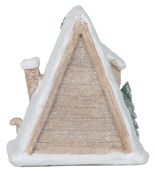 Thumbnail 2: Magical Season 7.5x5x8 LED Snowy Triangle House Christmas Accent 