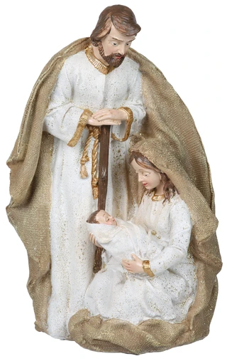 Thumbnail 1: Magical Season 12 in Gold Christmas Nativity Scene Accent 