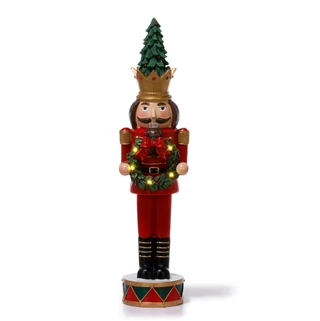 Thumbnail 1: Magical Season 19 in LED Christmas Nutcracker Figurine 