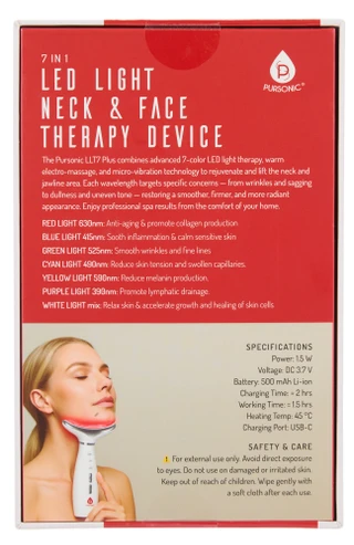 Thumbnail 2: Pursonic 7-in-1 LED Light Neck & Face Therapy Device 