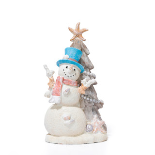 Thumbnail 1: Magical Season 12 in Coastal Christmas Snowman Tabletop Decor  