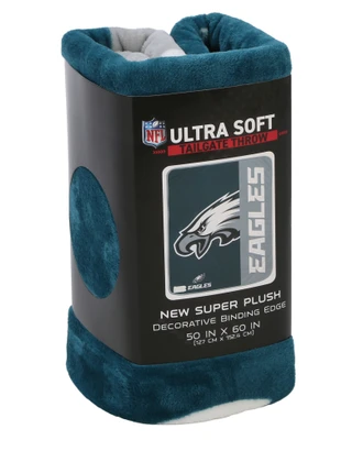 Thumbnail 1: Philadelphia Eagles 50x60 Ultra Soft Team Mascot Tailgate Throw 