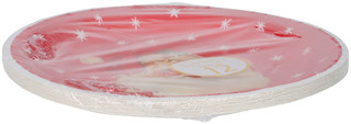 Thumbnail 2: Nicole Miller 12 Pk Christmas Santa Party Plates 