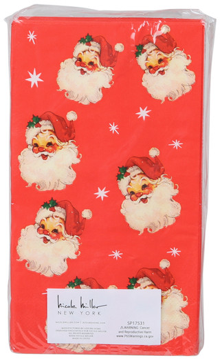 Thumbnail 2: Nicole Miller 32 Pk Christmas Santa Napkins  