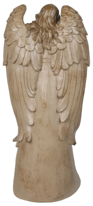 Thumbnail 2: Magical Season 17 in Carved Christmas Angel w/ Star & Nativity Scene Decor 