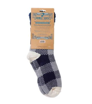 Thumbnail 2: AROMASOLES Men's Plaid Sherpa Lounge Socks  