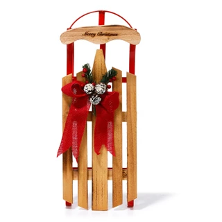 Thumbnail 2: Magical Season 21 in Christmas Wooden Sleigh Home Accent 