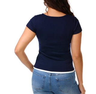 Thumbnail 2: Madden Girl Juniors Double Ribbed Tee  