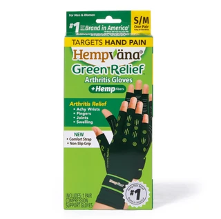 Thumbnail 1: Hempvana  Green Relief Arthritis Gloves  